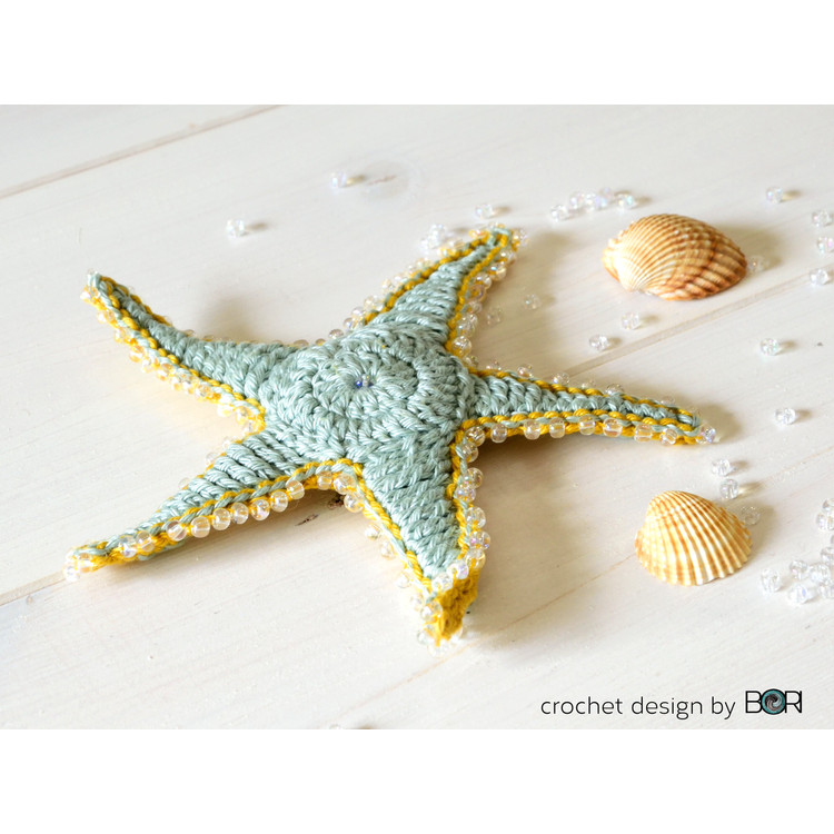 Starfish - Tengeri Csillag - horgolás minta